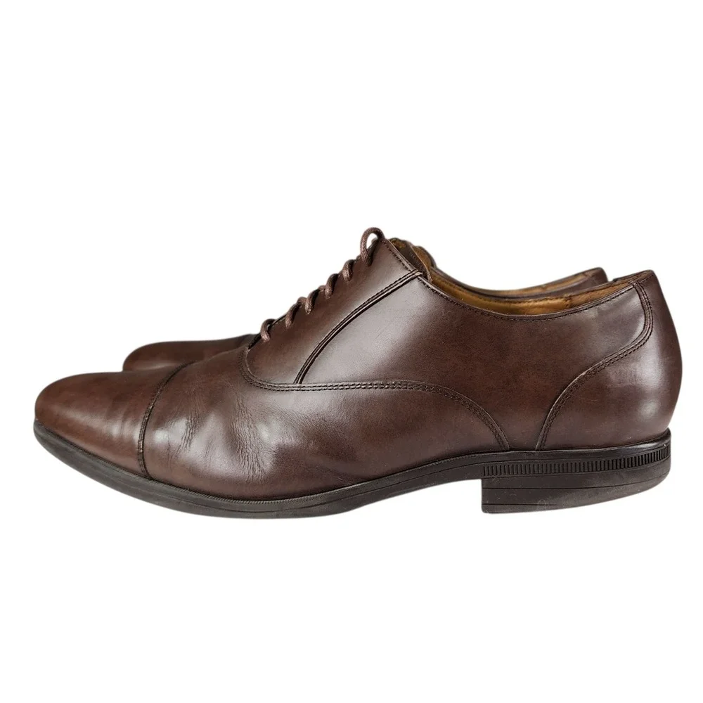 Cole Haan Grand OS Dress Shoes sz 11M Mens Brown Leather‎ Derby Oxford C20409